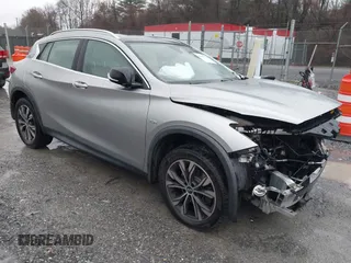 2018 Infiniti QX30 Luxury with VIN SJKCH5CR9JA058968, listed as a IAAI auction lot 41064768 with 64,687 mi miles and . Bid and sale history available at DreamBid. Image 1.