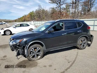 2019 Nissan Rogue SV with VIN JN8AT2MV1KW381701, listed as a Copart auction lot 49676375 with 104,157 mi miles and Salvage Title. Bid and sale history available at carsss.com. Image 1.