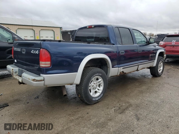 2002 Dodge Dakota SLT with VIN 1B7HG48N82S634394, listed as a Copart auction lot 78215234 with 121,283 mi miles and Clean Title. Bid and sale history available at carsss.com. Image 3.