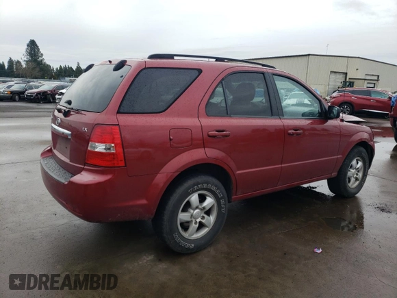 2008 Kia Sorento LX z VIN KNDJC735185839293, wystawiony jako Copart lot #45384805 z przebiegiem 187 080 mil mil oraz Szkoda całkowita • Salvage title. Historia ofert i sprzedaży dostępna na DreamBid. Obrazek 3.
