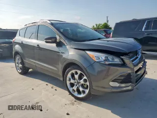 2015 Ford Escape Titanium with VIN 1FMCU0J97FUC88093, listed as a Copart auction lot 60854085 with 64,029 mi miles and Salvage title. Bid and sale history available at DreamBid. Image 4.
