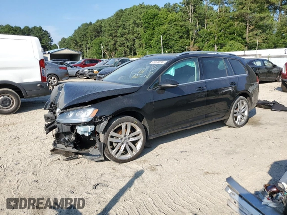 2015 Volkswagen Golf SportWagen TDI SEL with VIN 3VWCA7AU9FM511780, listed as a Copart auction lot 61074554 with 137,670 mi miles and Salvage Title. Bid and sale history available at carsss.com. Image 1.
