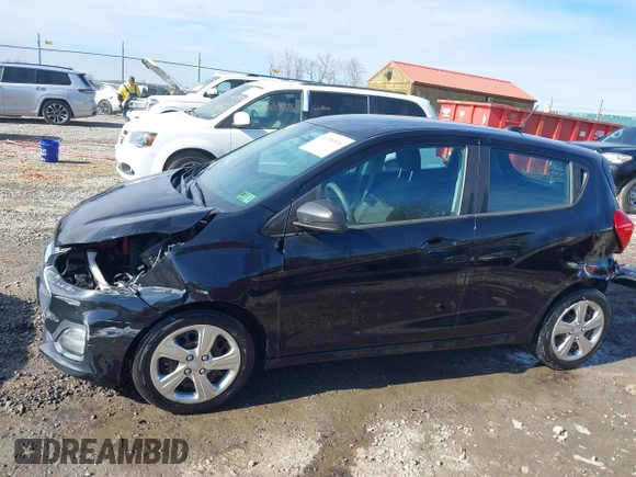 2020 Chevrolet Spark LS with VIN KL8CB6SA8LC477514, listed as a IAAI auction lot 41706916 with 76,672 mi miles. Bid and sale history available at carsss.com. Image 6.