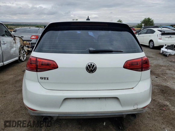 2015 Volkswagen Golf GTI S with VIN 3VWYT7AU9FM031416, listed as a Copart auction lot 60195284 with Not Provided miles and Salvage Title. Bid and sale history available at carsss.com. Image 6.