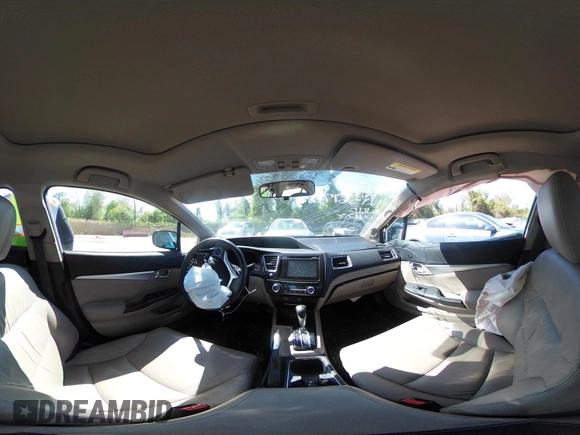 2015 Honda Civic EX-L with VIN 19XFB2F96FE203352, listed as a IAAI auction lot 42136173 with 152,124 mi miles. Bid and sale history available at carsss.com. Image 20.