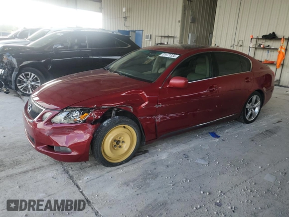 2007 Lexus GS 350 with VIN JTHBE96S170015784, listed as a Copart auction lot 51471335 with 222,084 mi miles and Salvage Title. Bid and sale history available at carsss.com. Image 1.