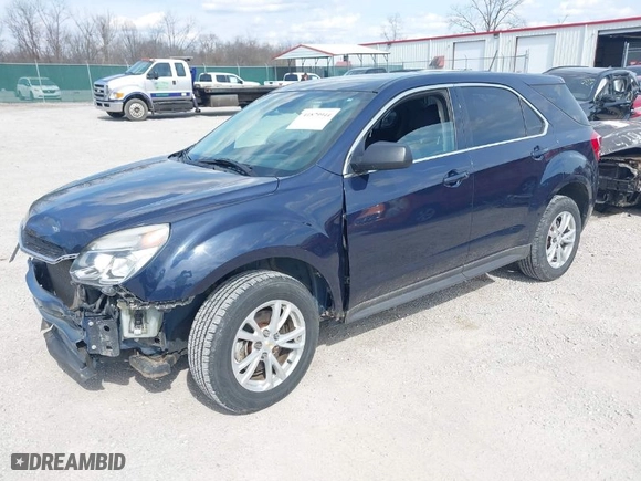 2017 Chevrolet Equinox LS with VIN 2GNFLEEK6H6208063, listed as a IAAI auction lot 41879944 with 155,263 mi miles. Bid and sale history available at carsss.com. Image 2.