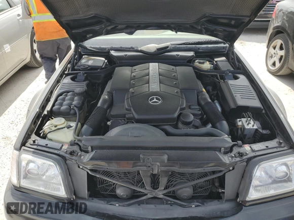 1999 Mercedes-Benz SL-Class with VIN WDBFA68F0XF177818, listed as a Copart auction lot 75025494 with 0 mi miles and Salvage Title. Bid and sale history available at carsss.com. Image 11.