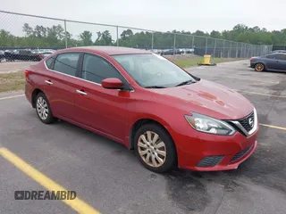 2016 Nissan Sentra S with VIN 3N1AB7AP7GY252835, listed as a IAAI auction lot 42117638 with 153,119 mi miles. Bid and sale history available at carsss.com. Image 1.