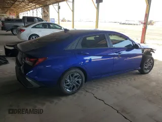 2024 Hyundai Elantra SEL with VIN KMHLM4DG7RU675314, listed as a Copart auction lot 54870315 with 11,007 mi miles and Salvage title. Bid and sale history available at DreamBid. Image 3.