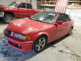 2002 BMW 3 Series 325Ci with VIN WBABS33492JY43241, listed as a Copart auction lot 87591895 with 191,985 mi miles and Salvage Title. Bid and sale history available at carsss.com. Image 1.