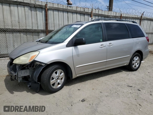 2005 Toyota Sienna CE z VIN 5TDZA23C45S240422, wystawiony jako Copart lot #56770965 z przebiegiem 225 623 mil mil oraz Szkoda całkowita • Salvage title. Historia ofert i sprzedaży dostępna na DreamBid. Obrazek 1.