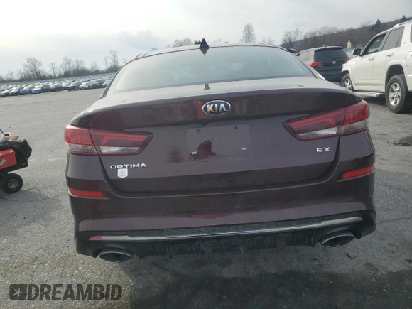 2020 Kia Optima EX Premium with VIN 5XXGU4L14LG424377, listed as a Copart auction lot 44209735 with 45,403 mi miles and Salvage Title. Bid and sale history available at carsss.com. Image 6.