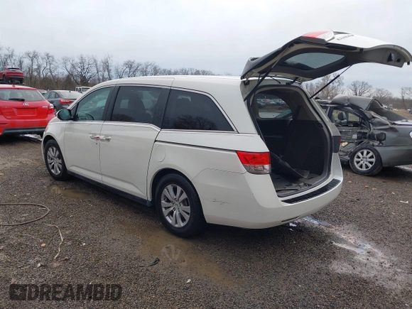 2016 Honda Odyssey EX-L z VIN 5FNRL5H63GB090003, wystawiony jako IAAI lot #40966761 z przebiegiem 67 971 mil mil oraz . Historia ofert i sprzedaży dostępna na DreamBid. Obrazek 3.