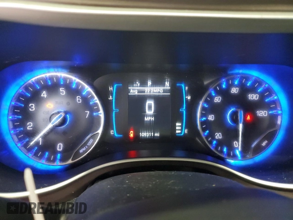 2017 Chrysler Pacifica Touring with VIN 2C4RC1DG7HR519429, listed as a Copart auction lot 60887595 with 109,311 mi miles and Salvage title. Bid and sale history available at DreamBid. Image 9.