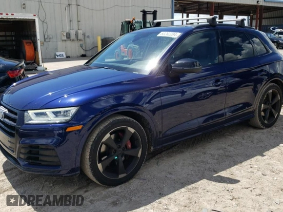 2019 Audi SQ5 Premium Plus with VIN WA1B4BFY6K2089998, listed as a Copart auction lot 60262294 with 75,022 mi miles and Salvage Title. Bid and sale history available at DreamBid. Image 1.