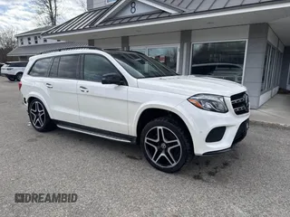2018 Mercedes-Benz GLS with VIN 4JGDF7DE9JB015824, listed as a IAAI auction lot 41766886 with 145,235 mi miles. Bid and sale history available at carsss.com. Image 1.