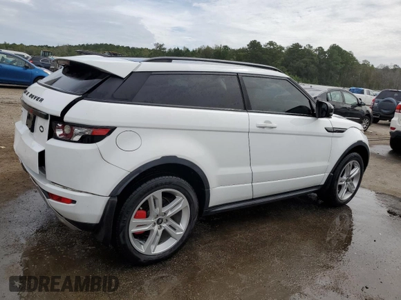 2013 Land Rover Range Rover Evoque Dynamic Premium with VIN SALVT1BG5DH820748, listed as a Copart auction lot 69954154 with 107,657 mi miles and Salvage Title. Bid and sale history available at carsss.com. Image 3.
