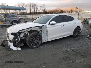 2019 Genesis G70 Advanced with VIN KMTG54LE8KU015065, listed as a Copart auction lot 41656145 with 51,943 mi miles and Salvage Title. Bid and sale history available at carsss.com. Image 1.