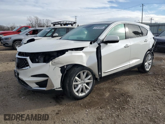 2019 Acura RDX with VIN 5J8TC1H34KL006542, listed as a Copart auction lot 87649885 with 33,956 mi miles and Salvage Title. Bid and sale history available at carsss.com. Image 1.