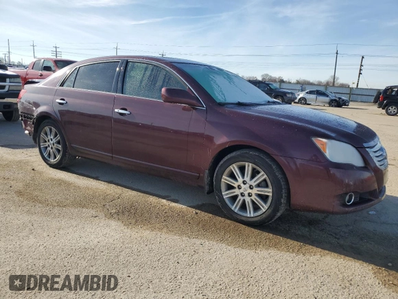 2008 Toyota Avalon XL with VIN 4T1BK36B18U300143, listed as a Copart auction lot 46428985 with 512,595 mi miles and Salvage Title. Bid and sale history available at DreamBid. Image 4.