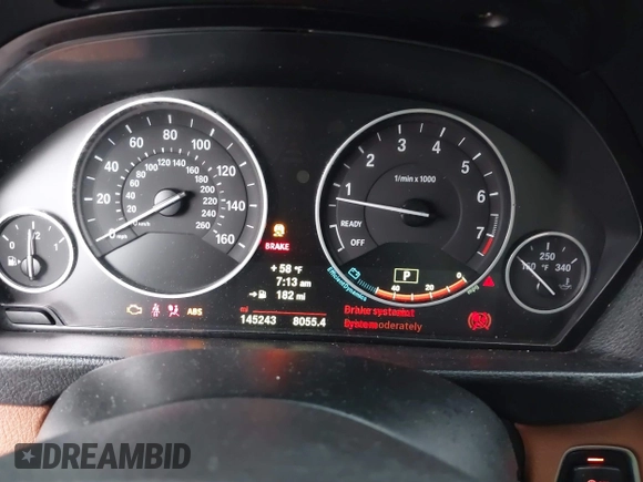 2014 BMW 3 Series 328i xDrive with VIN WBA3B5C51EP543364, listed as a IAAI auction lot 42138365 with 145,243 mi miles and . Bid and sale history available at DreamBid. Image 7.