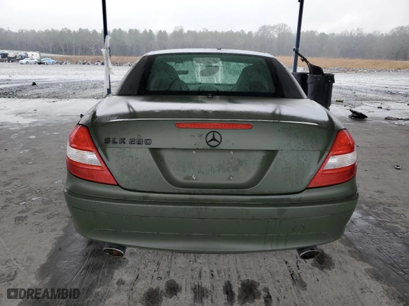 2006 Mercedes-Benz SLK-Class 3.0L with VIN WDBWK54F66F118722, listed as a Copart auction lot 42294405 with 180,229 mi miles and Salvage Title. Bid and sale history available at carsss.com. Image 6.