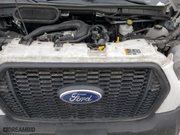 2023 Ford Transit Cargo Van with VIN 1FTBR3X88PKB88910, listed as a Copart auction lot 46260995 with 64,307 mi miles and Salvage Title. Bid and sale history available at carsss.com. Image 12.