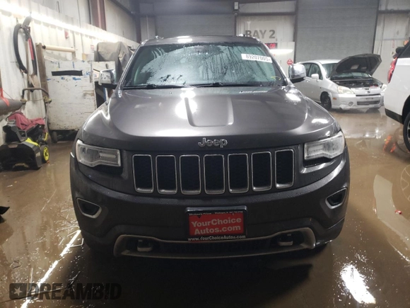 2015 Jeep Grand Cherokee Overland with VIN 1C4RJFCT2FC613502, listed as a Copart auction lot 89207005 with 124,482 mi miles and Salvage Title. Bid and sale history available at carsss.com. Image 5.