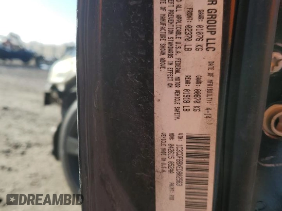 2014 Dodge Dart SXT with VIN 1C3CDFBBXED802563, listed as a Copart auction lot 46532045 with 198,563 mi miles and Salvage Title. Bid and sale history available at carsss.com. Image 13.