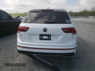 2022 Volkswagen Tiguan SE R-Line Black with VIN 3VVCB7AX8NM146180, listed as a Copart auction lot 51308985 with 49,198 mi miles and Salvage title. Bid and sale history available at DreamBid. Image 6.
