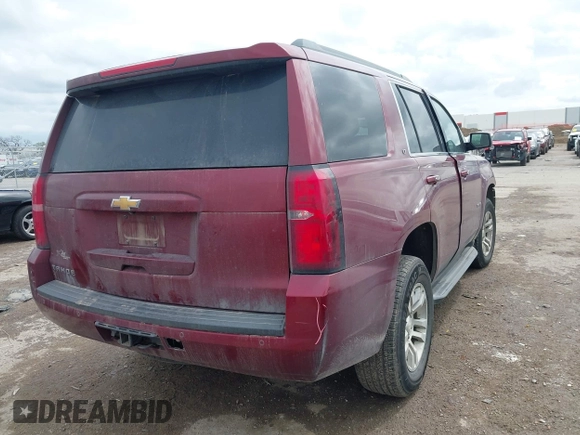 2016 Chevrolet Tahoe LT with VIN 1GNSCBKCXGR329921, listed as a IAAI auction lot 41915654 with 273,945 mi miles and . Bid and sale history available at DreamBid. Image 4.