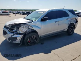 2016 Chevrolet Equinox LS with VIN 2GNALBEK3G1181926, listed as a Copart auction lot 54145935 with 138,385 mi miles and Salvage Title. Bid and sale history available at carsss.com. Image 1.