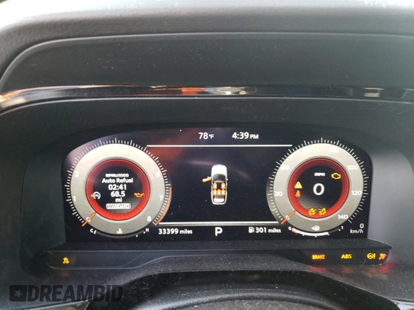 2023 Nissan Pathfinder Platinum z VIN 5N1DR3DH1PC234483, wystawiony jako Copart lot #43508515 z przebiegiem 33 399 mil mil oraz Szkoda całkowita • Salvage title. Historia ofert i sprzedaży dostępna na DreamBid. Obrazek 9.