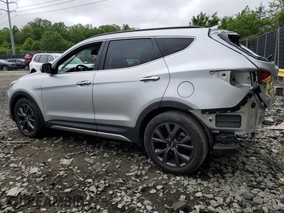 2017 Hyundai Santa Fe Ultimate with VIN 5XYZWDLAXHG435759, listed as a Copart auction lot 55336535 with 82,452 mi miles and Salvage title. Bid and sale history available at DreamBid. Image 2.