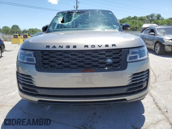 2021 Land Rover Range Rover P525 Westminster with VIN SALGS2SE3MA450912, listed as a Copart auction lot 57642085 with 75,755 mi miles and Salvage title. Bid and sale history available at DreamBid. Image 5.
