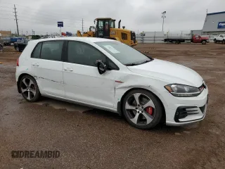 2019 Volkswagen Golf GTI S with VIN 3VW6T7AUXKM000967, listed as a Copart auction lot 58516754 with 43,355 mi miles and Salvage Title. Bid and sale history available at carsss.com. Image 4.