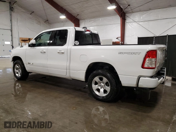 2020 Ram 1500 Big Horn with VIN 1C6RRFBG9LN290053, listed as a Copart auction lot 81837844 with 75,010 mi miles and Clean Title. Bid and sale history available at carsss.com. Image 2.