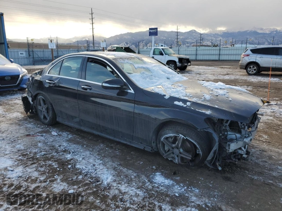 2015 Mercedes-Benz C-Class C 400 with VIN 55SWF6GB5FU010065, listed as a Copart auction lot 89392505 with 72,998 mi miles and Salvage Title. Bid and sale history available at carsss.com. Image 4.