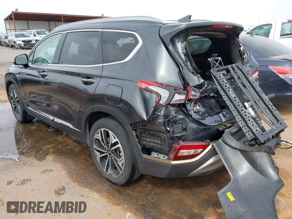 2020 Hyundai Santa Fe Limited with VIN 5NMS53AA8LH213608, listed as a IAAI auction lot 41787079 with 53,634 mi miles and . Bid and sale history available at DreamBid. Image 3.