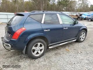 2005 Nissan Murano SL with VIN JN8AZ08W55W416234, listed as a Copart auction lot 83548504 with 166,291 mi miles and Salvage Title. Bid and sale history available at carsss.com. Image 3.