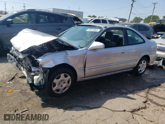 2000 Honda Civic EX with VIN 1HGEJ8240YL059711, listed as a Copart auction lot 69014064 with 144,354 mi miles and Salvage Title. Bid and sale history available at carsss.com. Image 1.