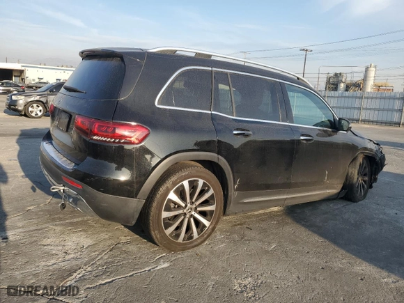2022 Mercedes-Benz GLB with VIN W1N4M4GBXNW233952, listed as a Copart auction lot 83478654 with 50,225 mi miles and Salvage Title. Bid and sale history available at carsss.com. Image 3.
