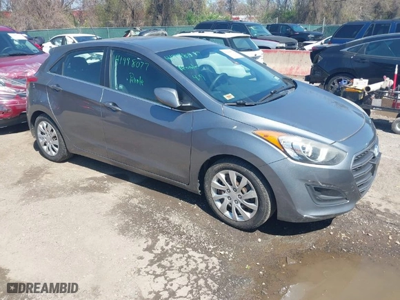 2016 Hyundai Elantra GT with VIN KMHD35LH5GU293254, listed as a IAAI auction lot 41998077 with 96,977 mi miles. Bid and sale history available at carsss.com. Image 1.