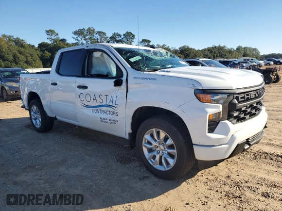 2024 Chevrolet Silverado 1500 Custom with VIN 3GCPABEK8RG445662, listed as a Copart auction lot 84538624 with 1,559 mi miles and Salvage Title. Bid and sale history available at DreamBid. Image 4.