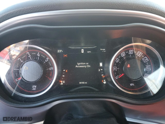 2019 Dodge Challenger SXT with VIN 2C3CDZGG3KH675448, listed as a Copart auction lot 44986285 with 84,183 mi miles and Salvage Title. Bid and sale history available at carsss.com. Image 9.