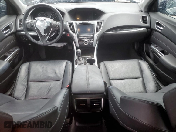 2018 Acura TLX w/Technology Pkg with VIN 19UUB1F58JA005741, listed as a Copart auction lot 49314215 with 58,597 mi miles and Salvage Title. Bid and sale history available at carsss.com. Image 8.