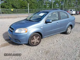 2007 Chevrolet Aveo LS with VIN KL1TD56677B048076, listed as a IAAI auction lot 42703159 with 68,183 mi miles and . Bid and sale history available at DreamBid. Image 2.