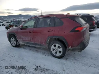 2019 Toyota RAV4 Hybrid XLE with VIN JTMRWRFV2KD035406, listed as a Copart auction lot 42767265 with 55,710 mi miles and Salvage Title. Bid and sale history available at carsss.com. Image 2.