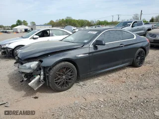 2012 BMW 6 Series 650i xDrive with VIN WBALX5C51CC893955, listed as a Copart auction lot 54828075 with 0 mi miles and Clean Title. Bid and sale history available at carsss.com. Image 1.